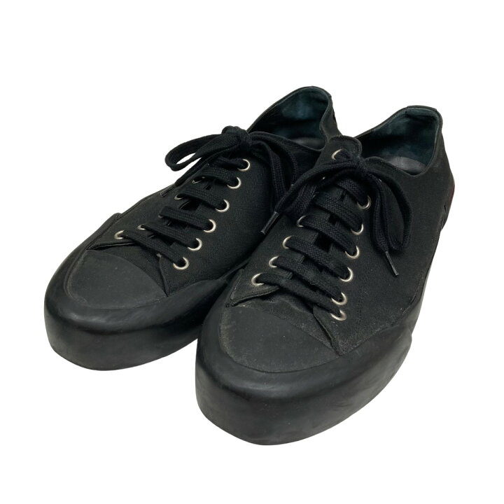 楽天市場】【中古】JIL SANDER キャンバススニーカー ブラック サイズ 