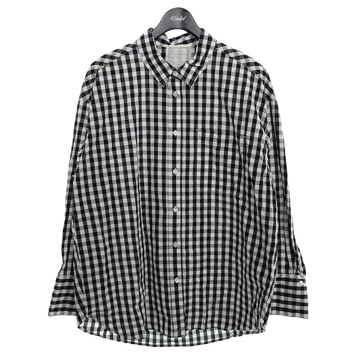 楽天市場】【中古】BEARDSLEYギンガムワッシャーシャツ グレー 