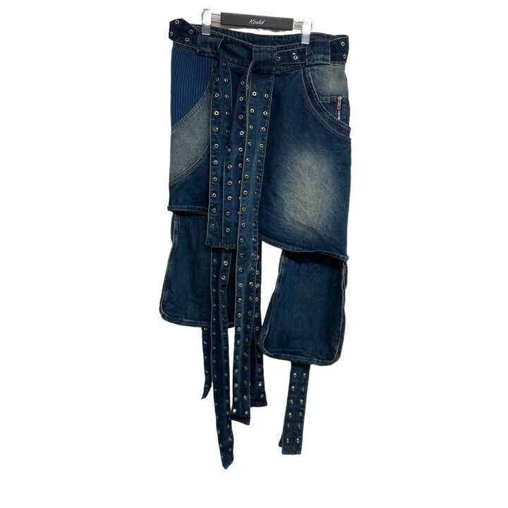 楽天市場】【中古】NO FAITH STUDIOS 「DOUBLE BELT LAYER DENIMS 