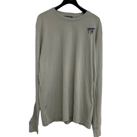 【中古】DIESEL　T JUST LS E10 ロングスリーブカットソー A06810 ライトグレー サイズ：M 【240524】（ディーゼル）