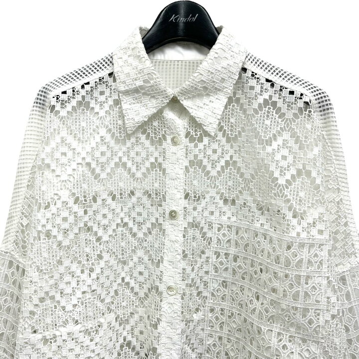 楽天市場】【中古】LE CIEL BLEU 2023SS Paneled Lace Cropped Shirt  