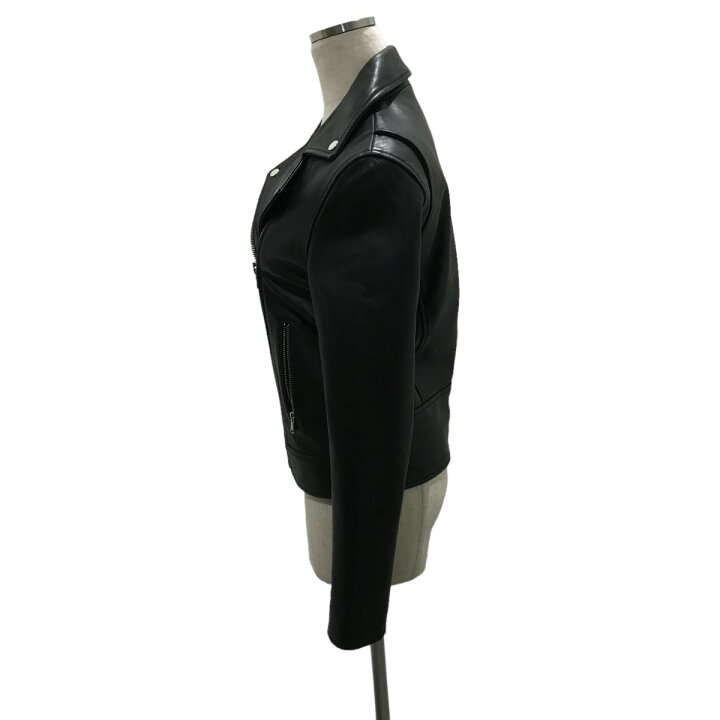 楽天市場】【中古】TARA JARMON レザーライダースジャケット ブラック  