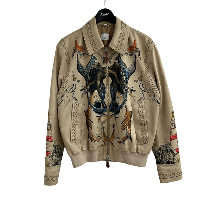 楽天市場】【中古】BURBERRY マリーンスケッチジップアップブルゾン 