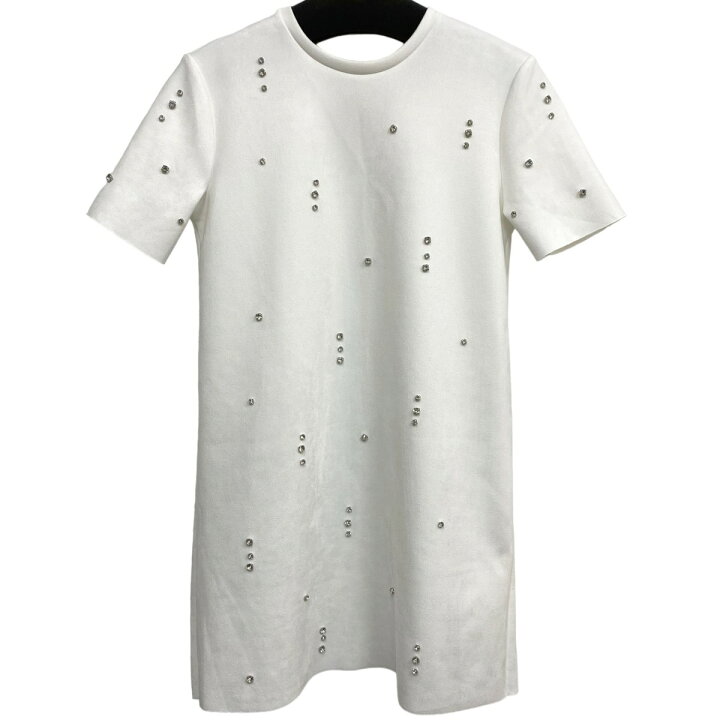 楽天市場】【中古】ZARA 24SS ラインストーン フェイクスエード 