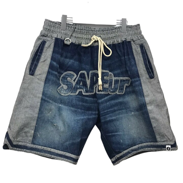 SAPEur DENIM VINTAGE BASKET SHORTS XL