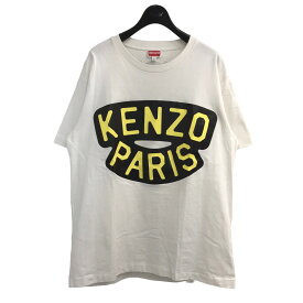 【中古】KENZO　2023SS「OVERSIZE KENZO SAILOR T-SHIRT」 ロゴプリントTシャツ FD55TS1754SY ホワイト サイズ：S 【250524】（ケンゾー）