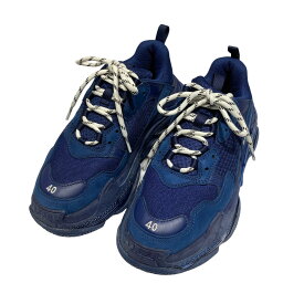 【中古】BALENCIAGA　TRIPLE S トリプルS スニーカー／541624 ブルー サイズ：26.5cm 【250524】（バレンシアガ）