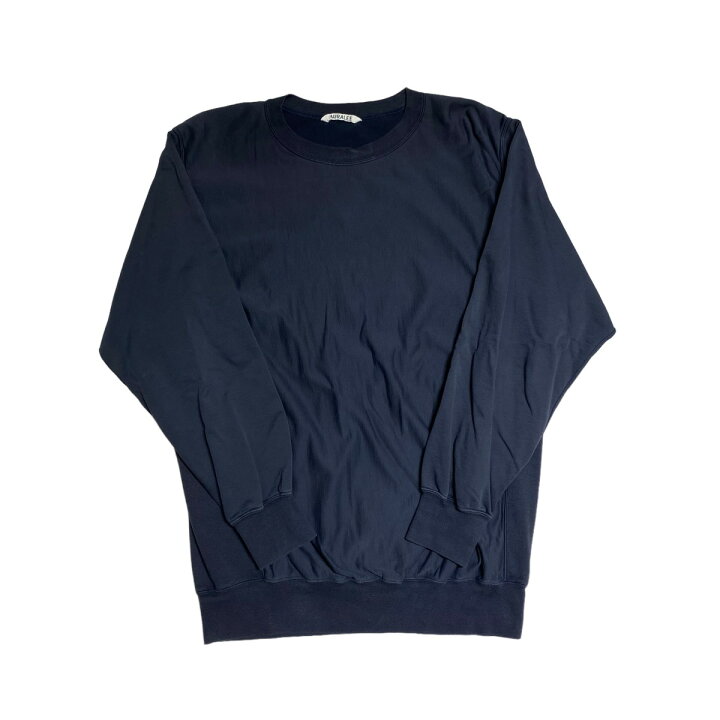 楽天市場】【中古】AURALEE ELASTIC HIGH GAUGE SWEAT P／O クルー  