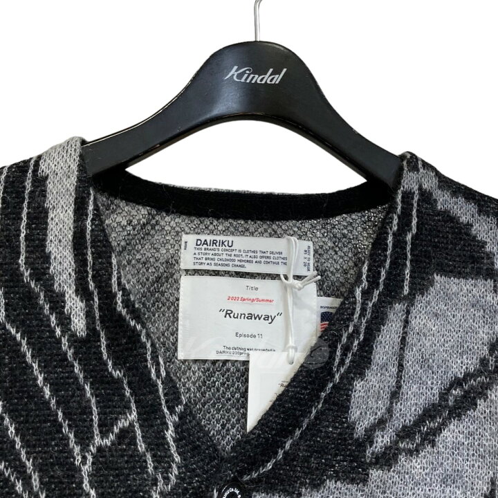 楽天市場】【中古】DAIRIKU23SS レオパード柄モヘアカーディガン 