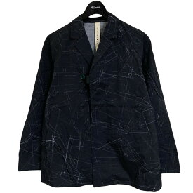 【中古】SHINYA KOZUKA　総柄シャツジャケット ブラック サイズ：不明 【250524】（シンヤコヅカ）
