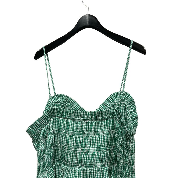 楽天市場】【中古】SHRIMPS キャミソールチェックワンピース グリーン 