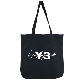 【中古】Y-3 YOHJI YAMAMOTIO × adidas　ロゴ キャンバス トートバッグ ブラック 【250524】（ワイスリー ヨウジヤマモト × アディダス）