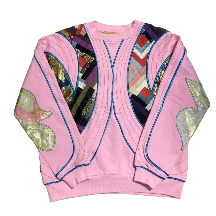 楽天市場】【中古】Penultimate パッチワーク クルーネックスウェット 