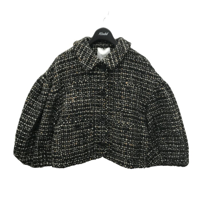 楽天市場】【中古】CLANE MIX TWEED PUFF SLEEVE JACKET ツイード 