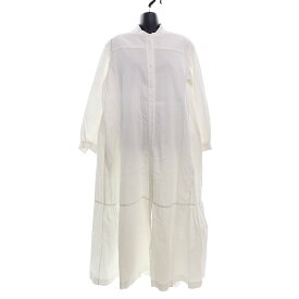 【中古】BACCA　コットンピケ シャツドレス　35-06-04-06101 ホワイト サイズ：36 【260524】（バッカ）
