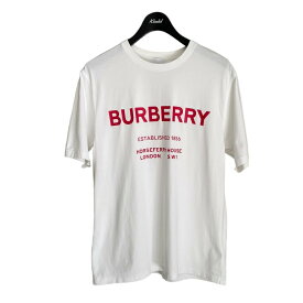 【中古】BURBERRY　ホースフェリーPTT ホワイト サイズ：S 【260524】（バーバリー）