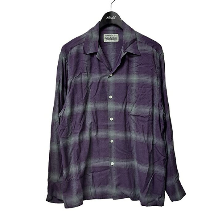 楽天市場】【中古】WACKO MARIA レーヨンオンブレチェックシャツ 