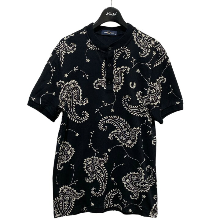 楽天市場】【中古】FRED PERRY ペイズリー柄 ヘンリーネックポロシャツ 