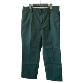 【中古】WACKO MARIA　×DICKIES PLEATED TROUSERS グリーン サイズ：L 【280524】（ワコマリア）