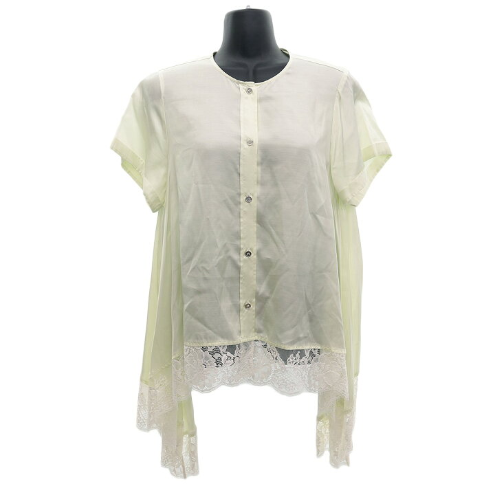 楽天市場】【中古】MM6 Maison Margiela 裾レース切替半袖ブラウス 
