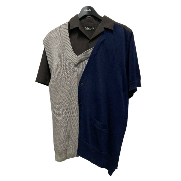 楽天市場】【中古】KOLOR 21SS レーヨンコード S／S Knit ドッキング 
