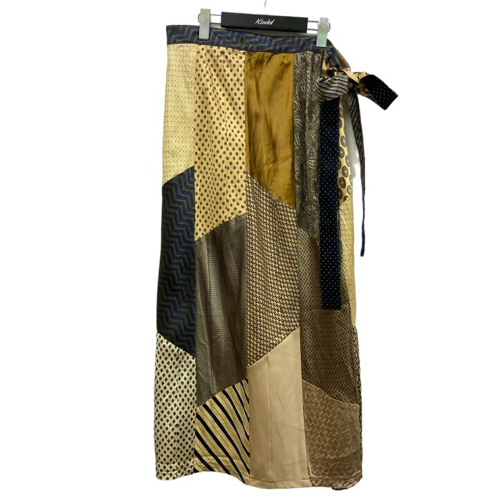 楽天市場】【中古】MALION Vintage 22SS tie patchwork skirt パッチ  