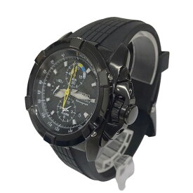 【中古】SEIKO　腕時計 VELATURA ベラチュラ クロノグラフ 49er class ブラック 【290524】（セイコー）