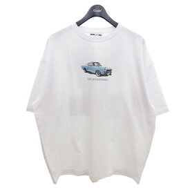 【中古】WIND AND SEA×9090　プリントTシャツ ホワイト サイズ：L 【290524】（ウィンダンシー×ナインティナインティ）