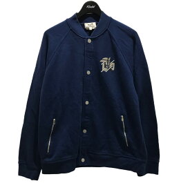 【中古】HERMES　スウェットブルゾン ネイビー サイズ：XXL 【290524】（エルメス）