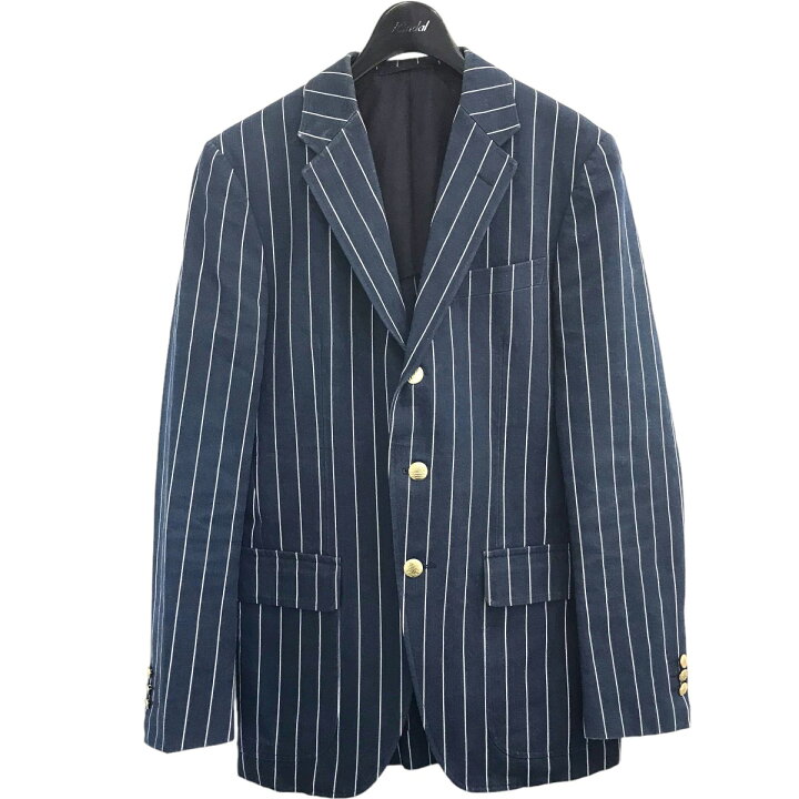 楽天市場】【中古】Mr．BATHING APE ストライプテーラードジャケット