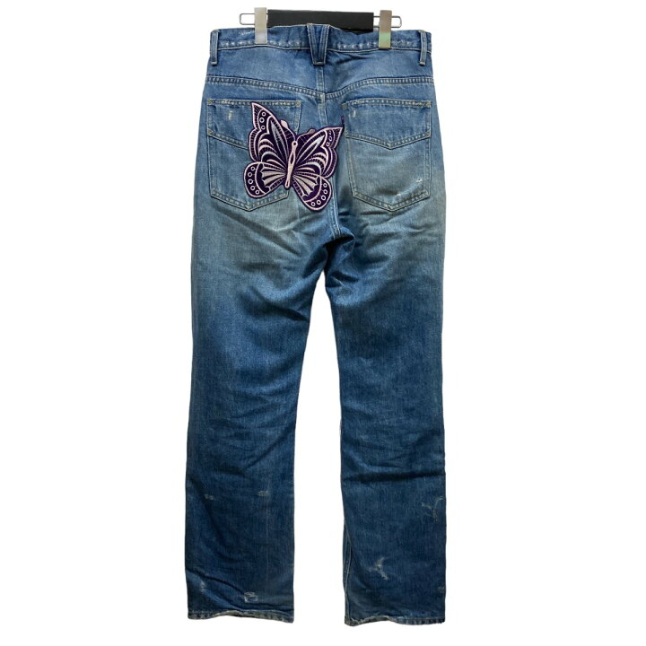 楽天市場】【中古】Needles ASSORTEDPATCHESSTRAIGHTJEAN-13oz C L 