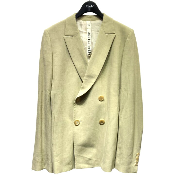 楽天市場】【中古】PETAR PETROVダブルジャケット カーキ サイズ：40  