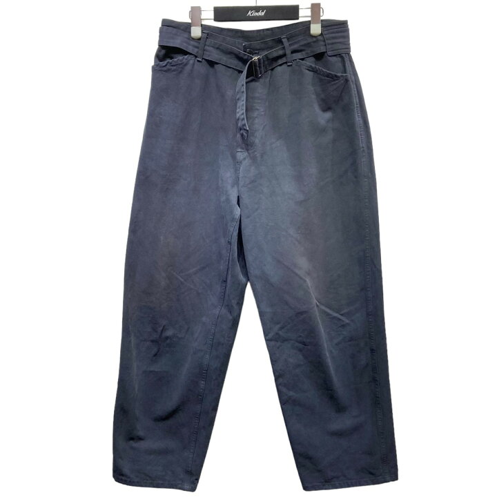 楽天市場】【中古】COMOLI22AW 製品染 ベルテッドパンツ W03-03014 