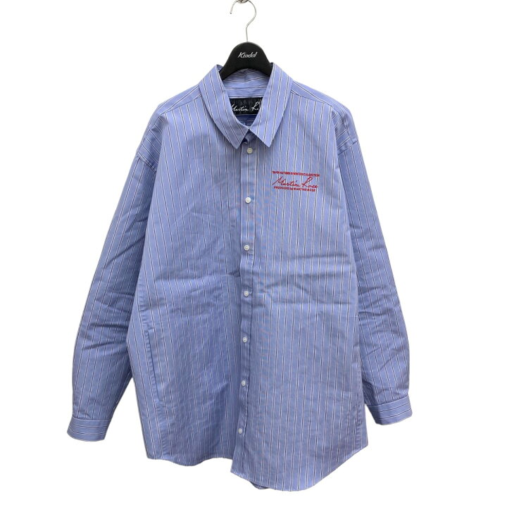 楽天市場】【中古】Martine rose ストライプ ストライプシャツ ブルー 