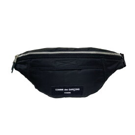 【中古】COMME des GARCONS HOMME　23SS ナイロンツイル WAIST BAG ウエストバッグ HK-K 2025 ブラック 【300524】（コムデギャルソンオム）