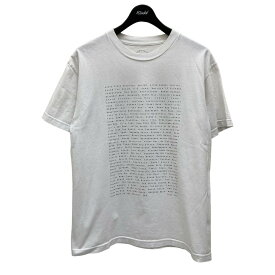 【中古】KNOW WAVE　プリントTシャツ ホワイト サイズ：M 【300524】（ノウウェーブ）