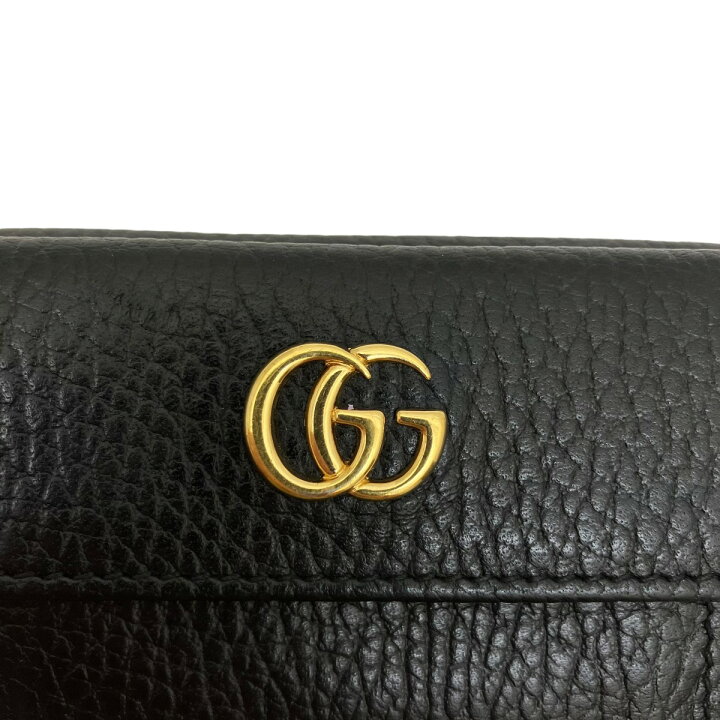 楽天市場】【中古】GUCCIコンパクトウォレット 523277 ブラック【価格  