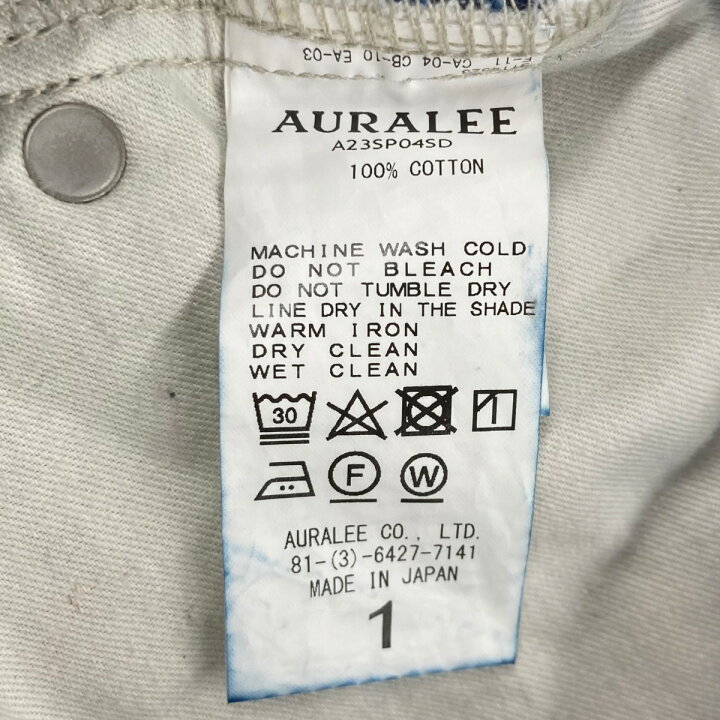 楽天市場】【中古】AURALEE 23SS SELVEDGE LIGHT DENIM PANTS フレア 