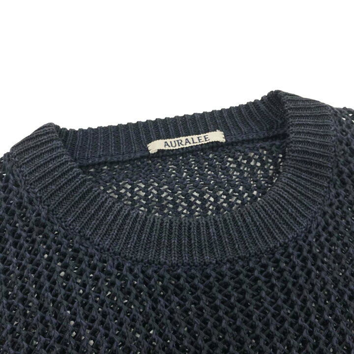楽天市場】【中古】AURALEE20SS FLAT YARN MESH KNIT PO クルーネック 
