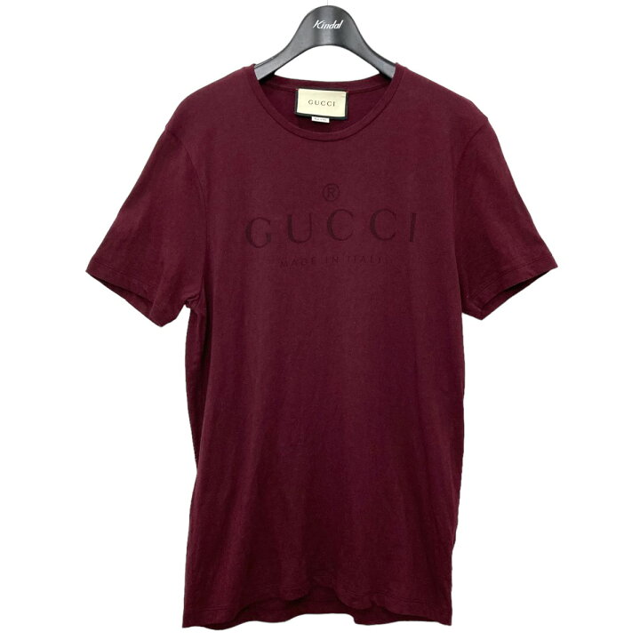 楽天市場】【中古】GUCCI ロゴTシャツ 441685 X3A80 エンジ サイズ：M 