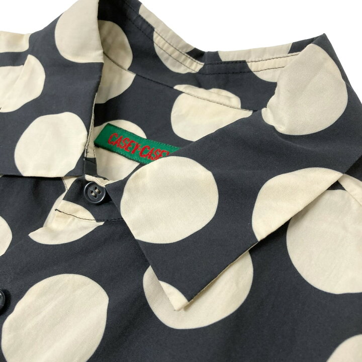 楽天市場】【中古】CASEY CASEY BIG RACCOURCIE SHIRT ドット柄 長袖 