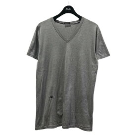 【中古】Dior Homme　Bee刺繍VネックTシャツ 263J631B0039 グレー サイズ：L 【310524】（ディオールオム）