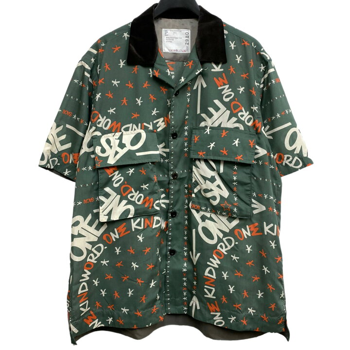 楽天市場】【中古】sacai×ERIC HAZE 23SS Bandana Print Shirtオープン 