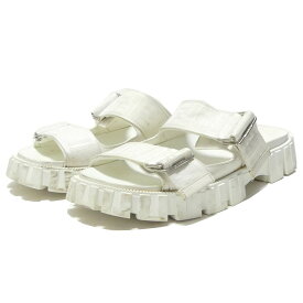 【中古】FENDI　Force Sandals ズッカ ロゴ フォースサンダル ホワイト サイズ：9 【310524】（フェンディ）