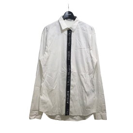 【中古】Dior Homme　18SS アトリエロゴシャツ 863C574A1223 ホワイト サイズ：39 【010624】（ディオールオム）