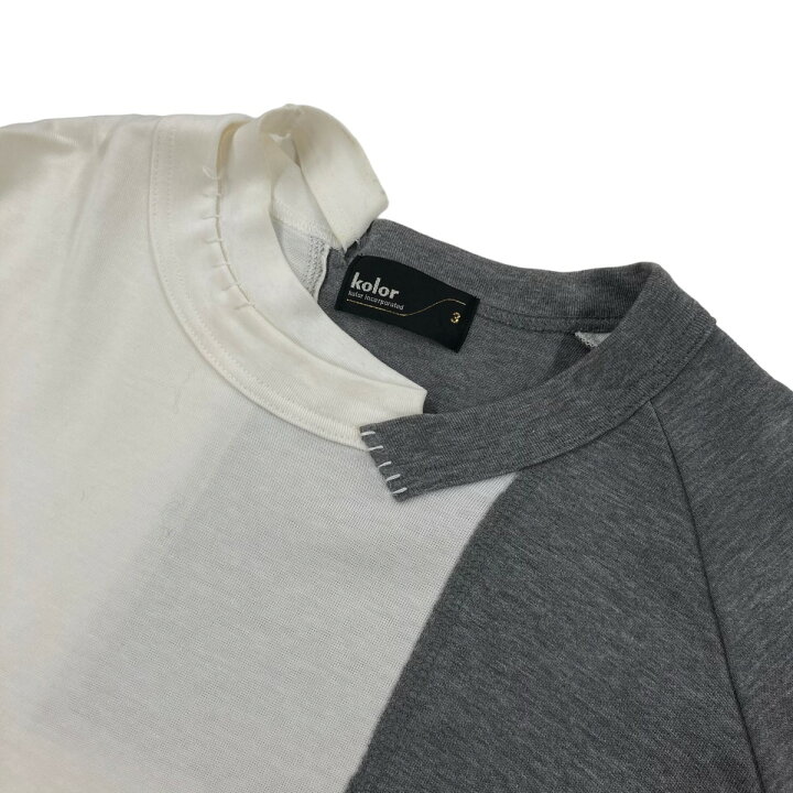 楽天市場】【中古】KOLOR 21SS クルーネックドッキングTシャツ 21SCM 