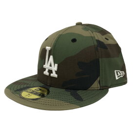 【中古】New Era　LA Dodgers ベースボールキャップ ベージュ×グリーン サイズ：7 5/8 【010624】（ニューエラ）