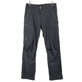 【中古】ARC’TERYX　Palisade Pant パリセード ロゴ カーゴ ベルト パンツ ブラック調 サイズ：32 【010624】（アークテリクス）