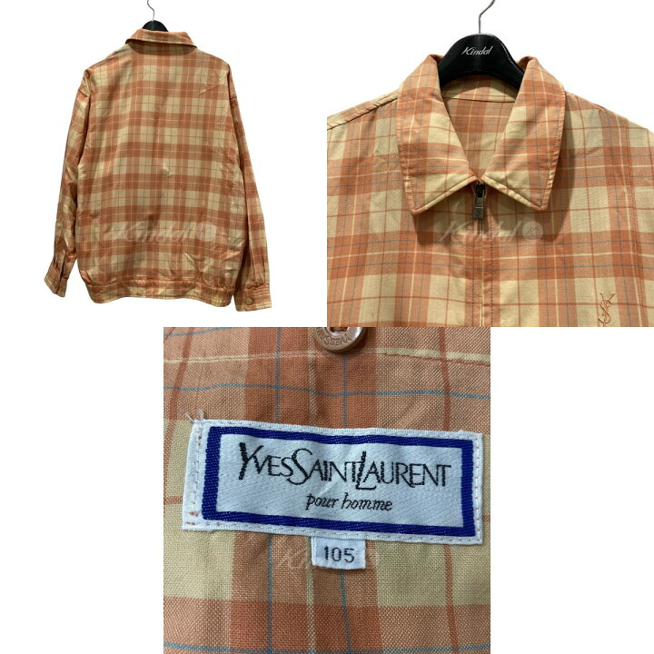 楽天市場】【中古】Yves Saint Laurent チェックスイングトップ