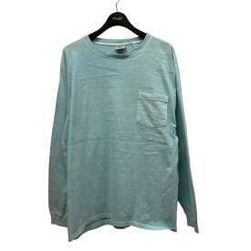 【中古】HOLIDAY×Good wear　OFFICE刺しゅう 長袖カットソー スカイブルー サイズ：XL 【010624】（ホリデー×グッドウェア）